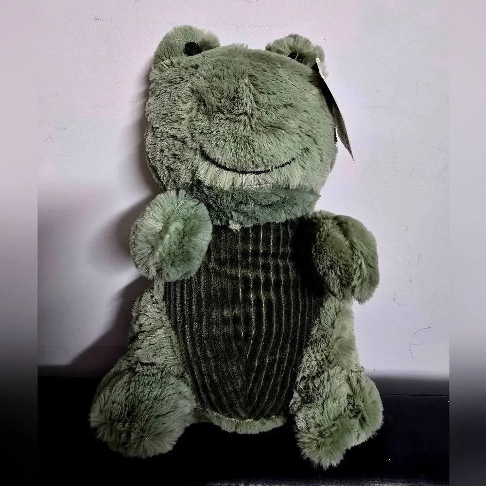Nwt Birthday Easter Valentine's Gift Medium Green Frog Plush, 12 in
